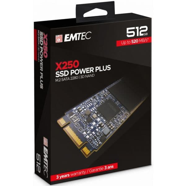 SSD Emtec 512GB X250 M.2 Sata - ECSSD512GX250