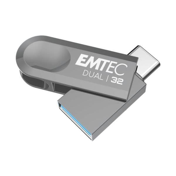 Emtec Pen Drive Dual D280 32GB USB 3.2 (Conetor Duplo USB-A e USB-C)
