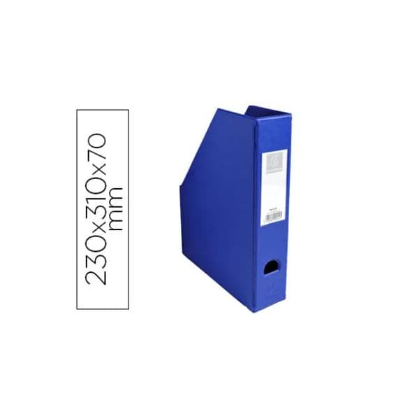 Exacompta Suporte Revistas Pvc Lombada 70mm 230x310x70mm Azul