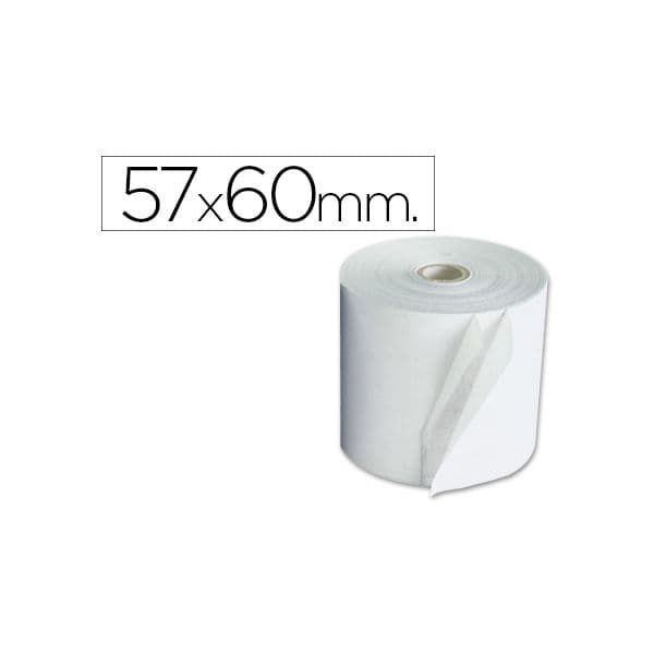 Exacompta Rolo de Calculadora Elétrica 57 X 60 mm 60 g/m2 10 Unidades