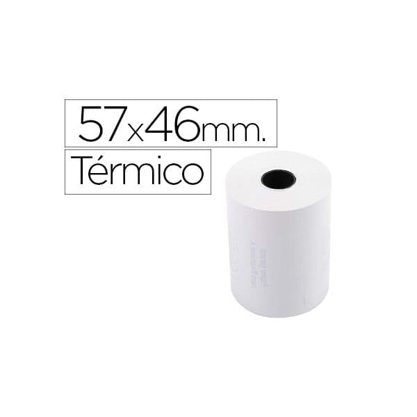 Exacompta Rolo de Calculadora Térmico 57 X 46 mm 55 g/m2 10 Unidades