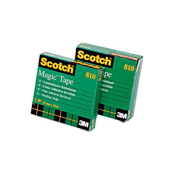 Scotch Magic Cinta Invisible 810 19X66 Caja Individual