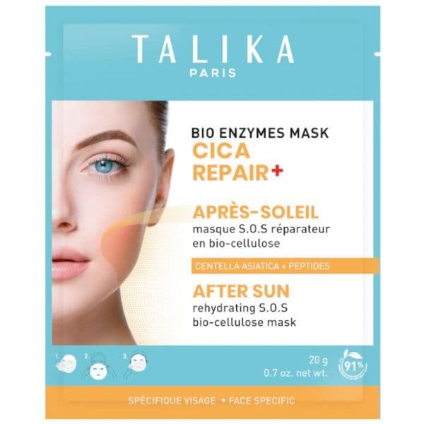 After Sun Talika Bio Enzymes Mask Cica Repair+ Pós-sol Máscara Reparadora Ultra-calmante 20g
