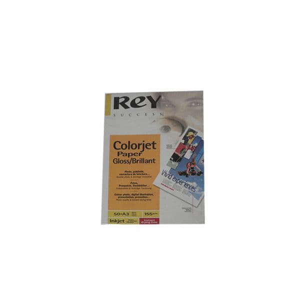 Rey Resma 50 Fls Papel A3 ReyColorjet Glossy 155g - 1811653