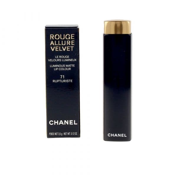 Chanel Rouge Allure Velvet Batom com Efeito Aveludado com Efeito Matificante Tom 71 Rupturiste 3,5g