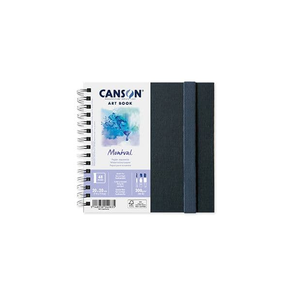 CANSON Artbook Montval 20x20cm 48 Folhas 300g 1 Unidade