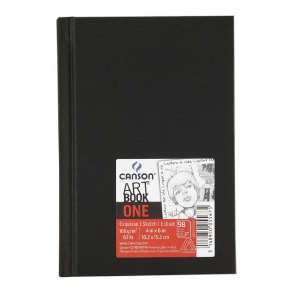 Canson Caderno de Desenho A6 Art Book One 100g 100 Fls