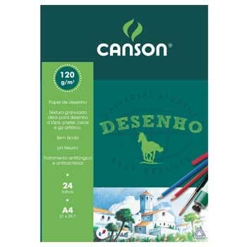 Canson Bloco de Desenho A4 120g 24 Fls - 1085602