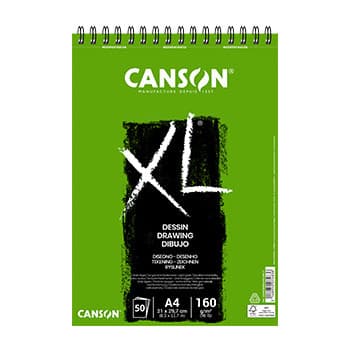 Canson Bloco de Desenho XL Dessin Din A3 Liso Microperfurado Espiral 21x29,7 Cm 50 Fls 160 Gr - 400039088