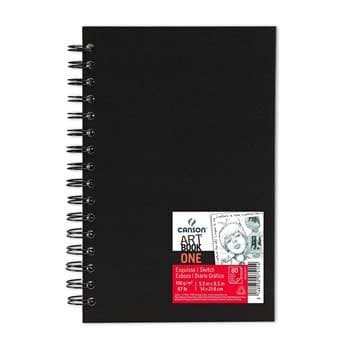 Bloco Espiral Gr fico Canson Sketch One Fino A5 100g 80fls