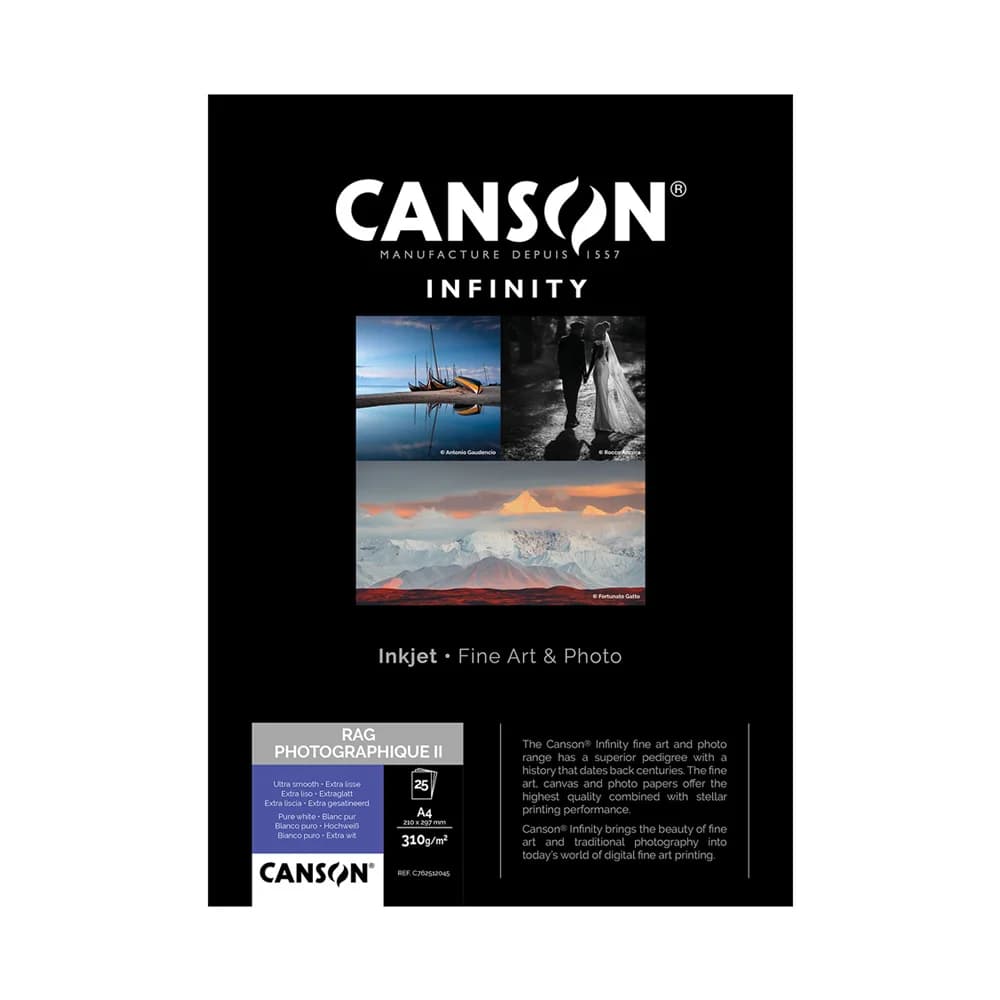 Papel 1,118x12m 310g Canson Rag Photograph 100% 1 Rolo (1 Uni.)