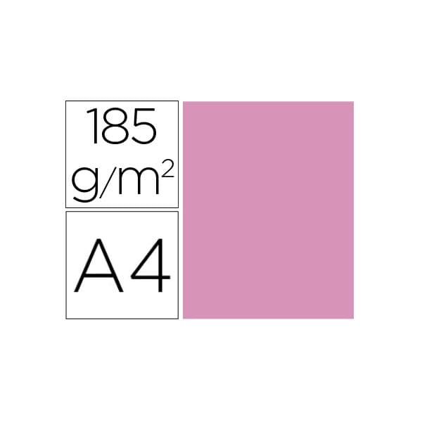 Guarro Cartolina A4 Rosa Chiclet 185 gr. (50 Folhas) - OFF153604CE