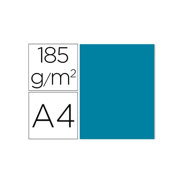 Guarro Cartolina A4 Azul Caribe 185 gr. (50 Folhas) - OFF153599CE