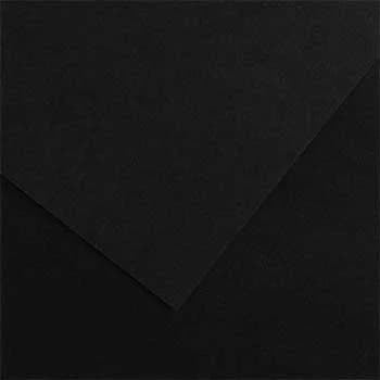 Pack 25 Cartolina 50x65cm Preto 185g 1 Folha Canson 17240245 - 17240245