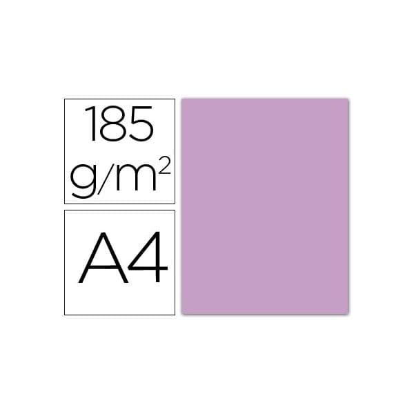 Guarro 50 Fls Cartolina Din A4 Lilás 185g - 54797