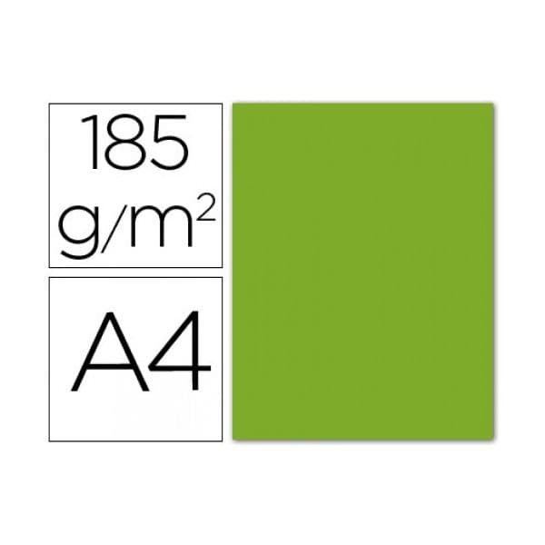 Guarro 50 Fls Cartolina Din A4 Verde Maçã 185g - 54800