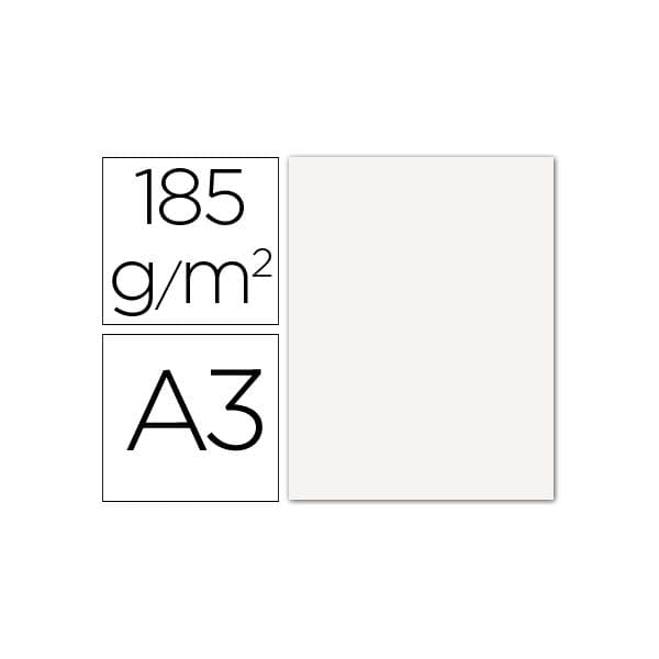 Guarro Cartolina DIN A3 185g Branco 50 un. - 54759
