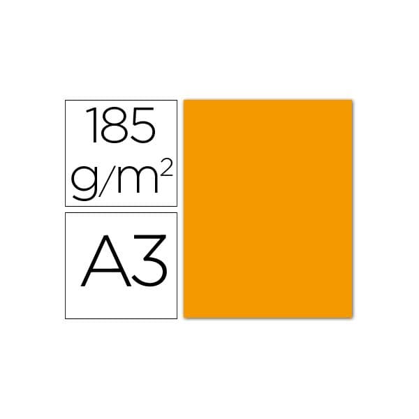 Guarro Cartolina A3 Tangerina 185 gr. (50 Folhas) - OFF054777CE