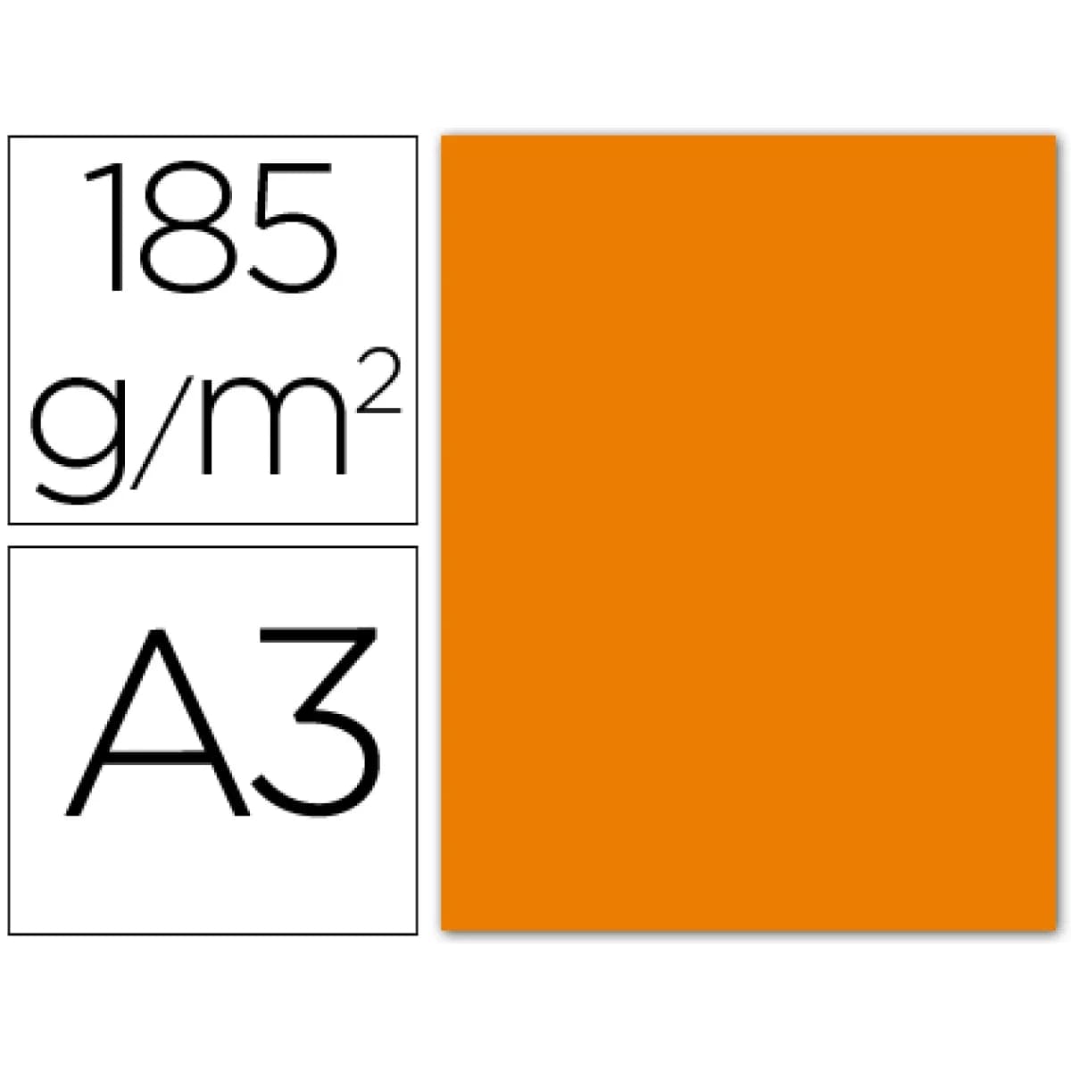 Guarro Cartolina A3 Laranja 185 gr. (50 Folhas) - OFF054761CE