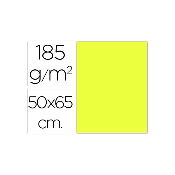 Guarro Cartolina 50X65 185G Amarelo Limão 25 Un. - 649938