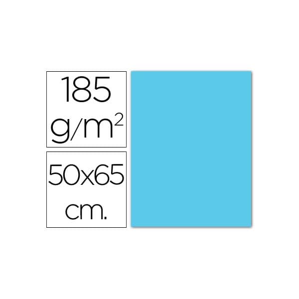 Guarro Cartolina 185 gr. 50X65 cm Azul Céu - OFF012673CE