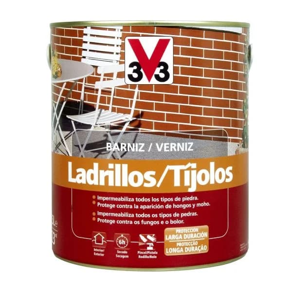 V33 Verniz Tijolos Incolor Mate 2.5L