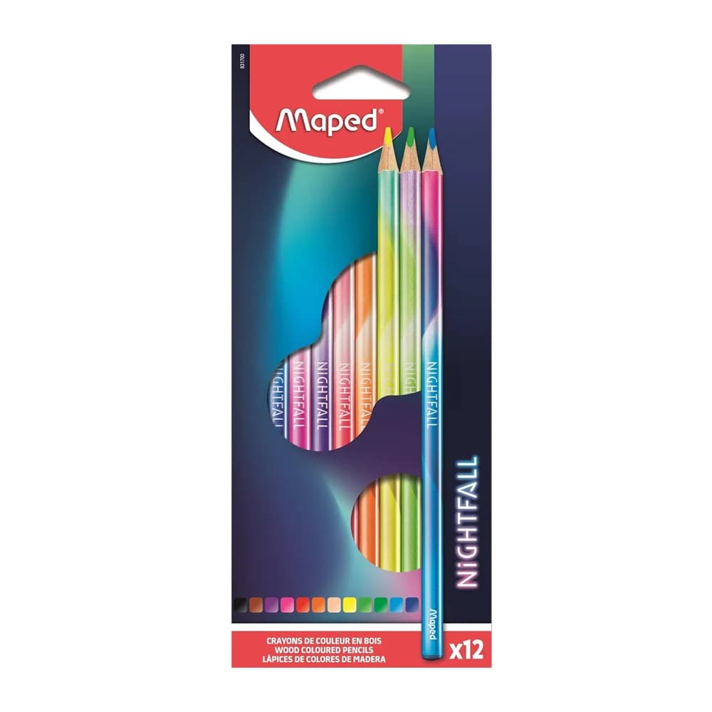 Maped Lápis de Cor Nightfall 12 Unidades