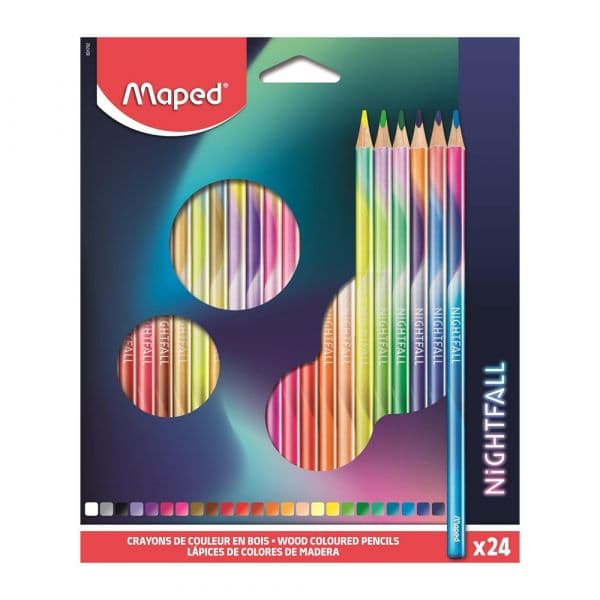 Maped Lápis de Cor Nightfall 24 Cores