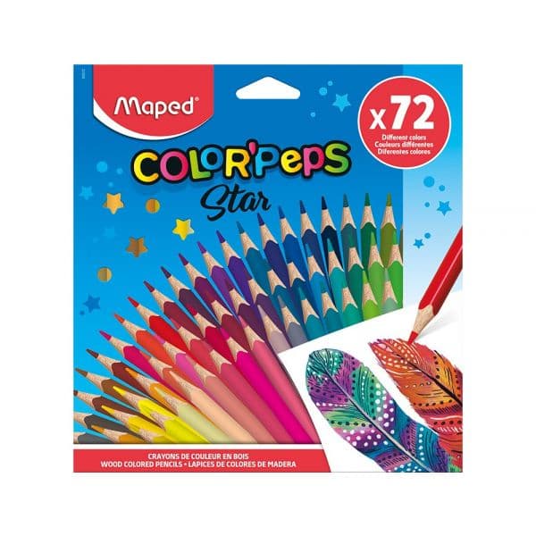 Maped Lápis de Cor Color'peps Star C/72 Cores - MAP832072