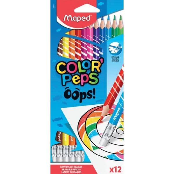 Maped Lápis de Cor Apagáveis 12 un. - MA832812
