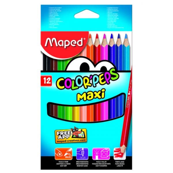 Maped Lápis De Cor Peps Jumbo 12 un.