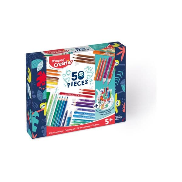 Maped Kit Colorir Creativ 50 Peças e Conjunto Colorir 5 Peças