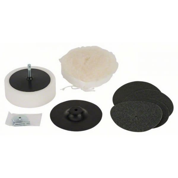 Bosch Conjunto de Polimento S24 8 Peças para Ferramentas Rotativas