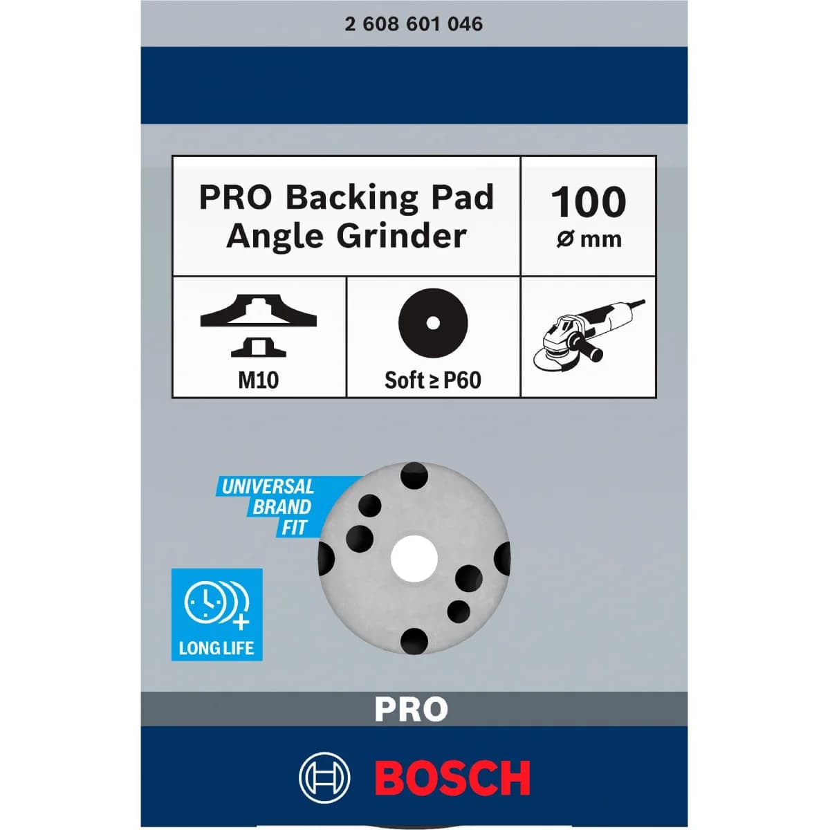 PRO Backing Pad Soft, 125 mm, M10 refª 2608601046 BOSCH - 2608601046 - Ferramentaspro.pt
