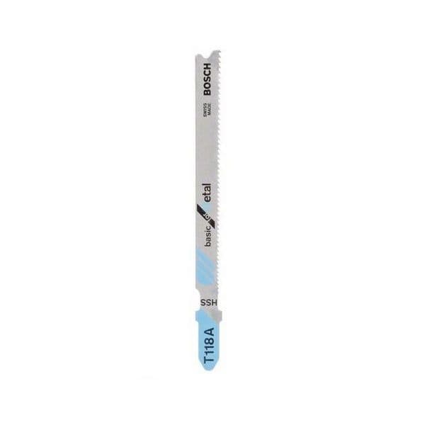 Bosch Conjunto de Lâminas de Serra Tico-tico T 118 A Basic Metal 100 Unidades