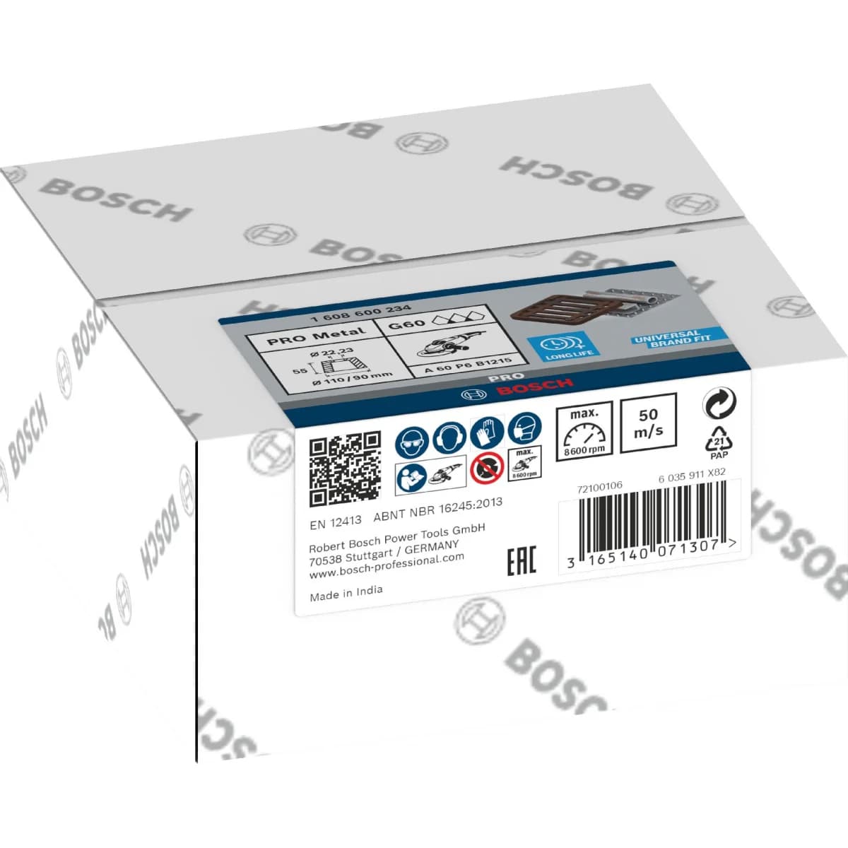 Mó cónica PRO Metal, 90 x 110 x 55 mm, G60 refª 1608600234 BOSCH - 1608600234 - Ferramentaspro.pt