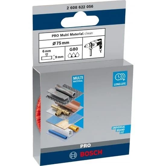 Catrabucha em disco PRO Multi Material clean, encabadouro reto, 75 x 1 mm refª 2608622056 BOSCH - 2608622056 - Ferramentaspro.pt