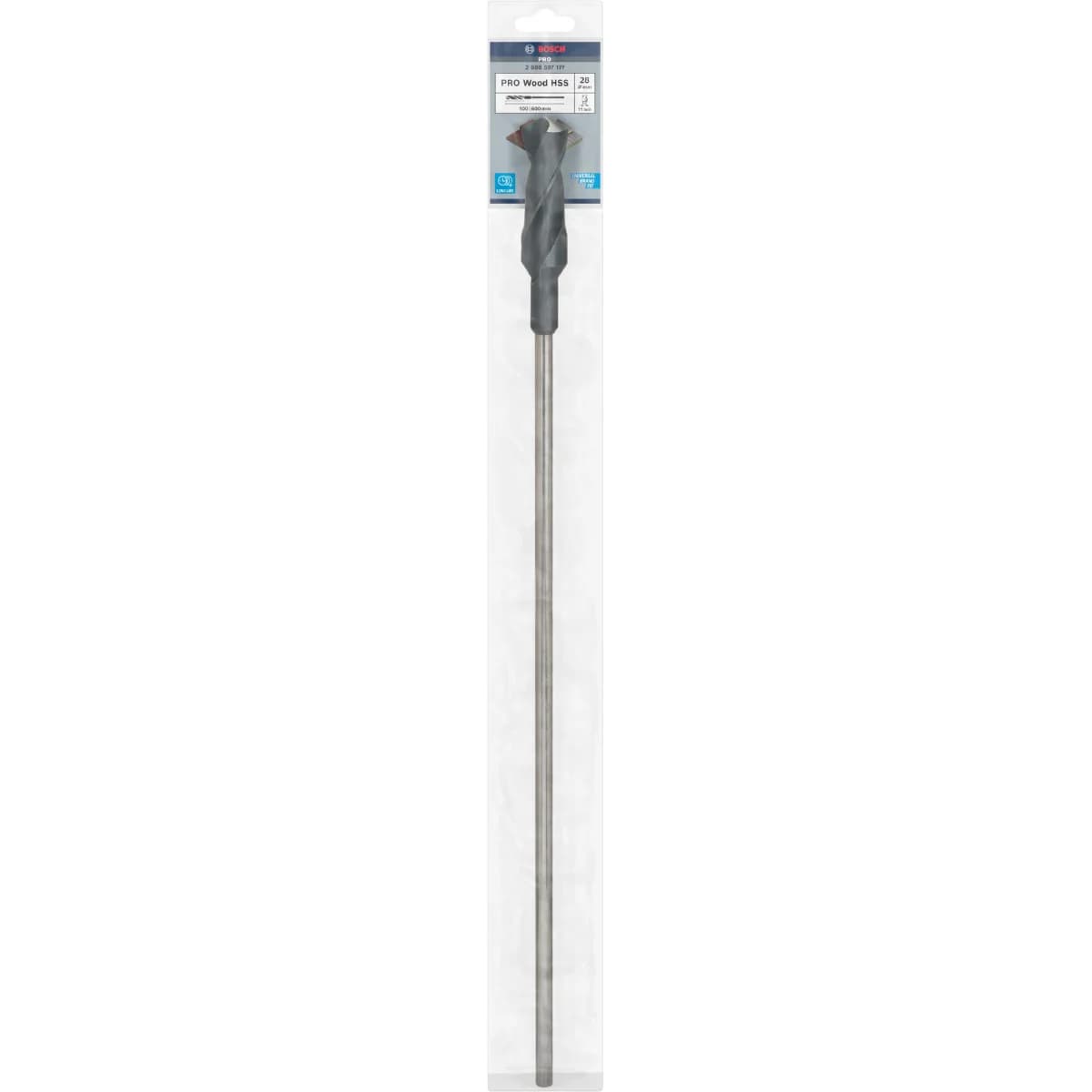 Broca para cofragens PRO Wood HSS, 28 x 100 x 600 mm refª 2608597177 BOSCH - 2608597177 - Ferramentaspro.pt