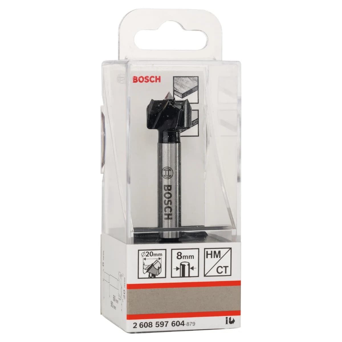 Broca para furos de charneira HM refª 2608597604 BOSCH - 2608597604 - Ferramentaspro.pt