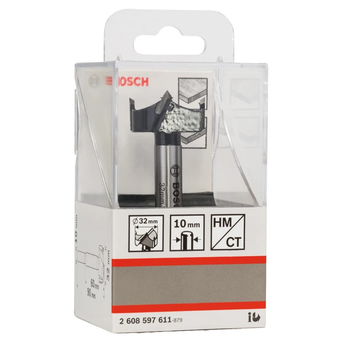 Broca para furos de charneira HM refª 2608597611 BOSCH - 2608597611 - Ferramentaspro.pt
