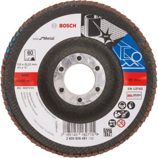 Bosch Disco Lamelado 115x22mm G60 Top 2.608.605.451