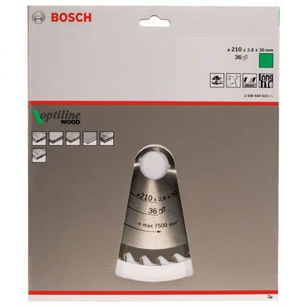 Bosch Professional Op Wo H 210x30-36 Multimaterial Circular Disc Prateado