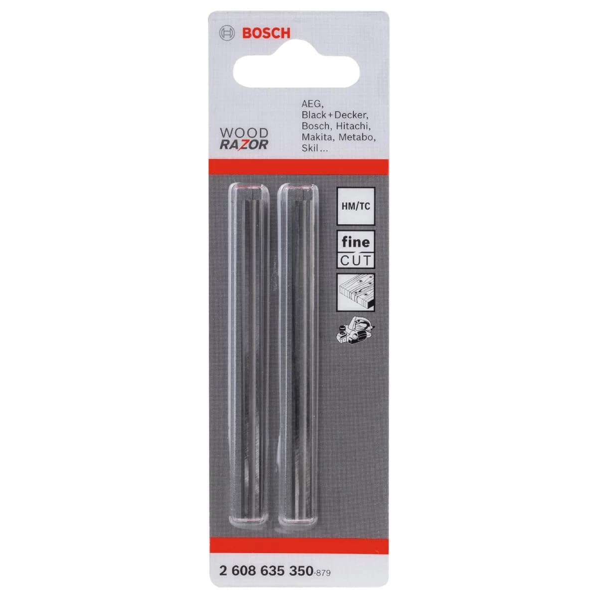 Lâmina de plaina manual 82 mm, afiada, reta, carboneto de tungsténio, 40 °. refª 2608635350 BOSCH - 2608635350 - Ferramentaspro.pt