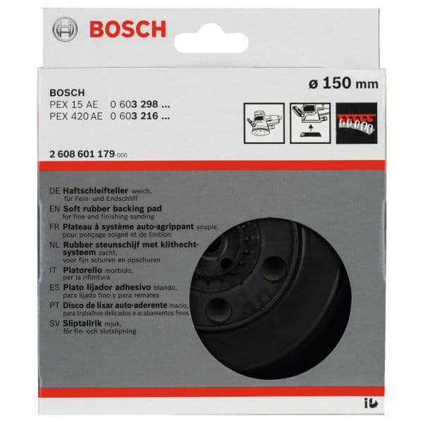 Bosch Prato de Lixar 2608601179 150 mm 6 Furos