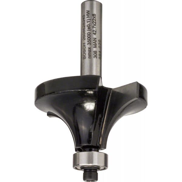 Bosch Fresa de Tupia 2608628345 com Rolamento R 15 Haste 8 mm