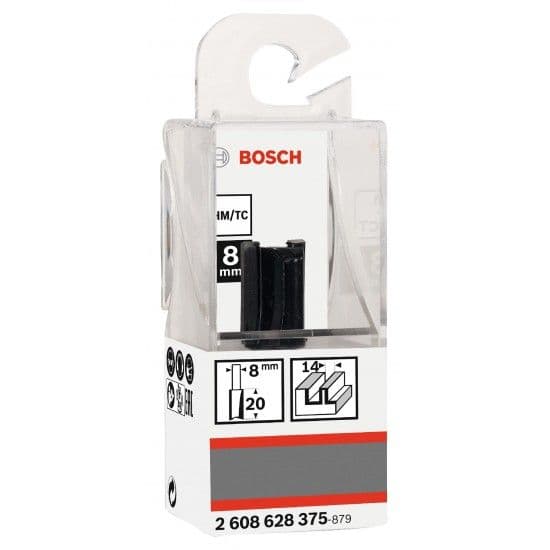 Bosch Fresa de Tupia Two Flutes Ø 14 x L 19.6 mm Encabadouro 8 mm