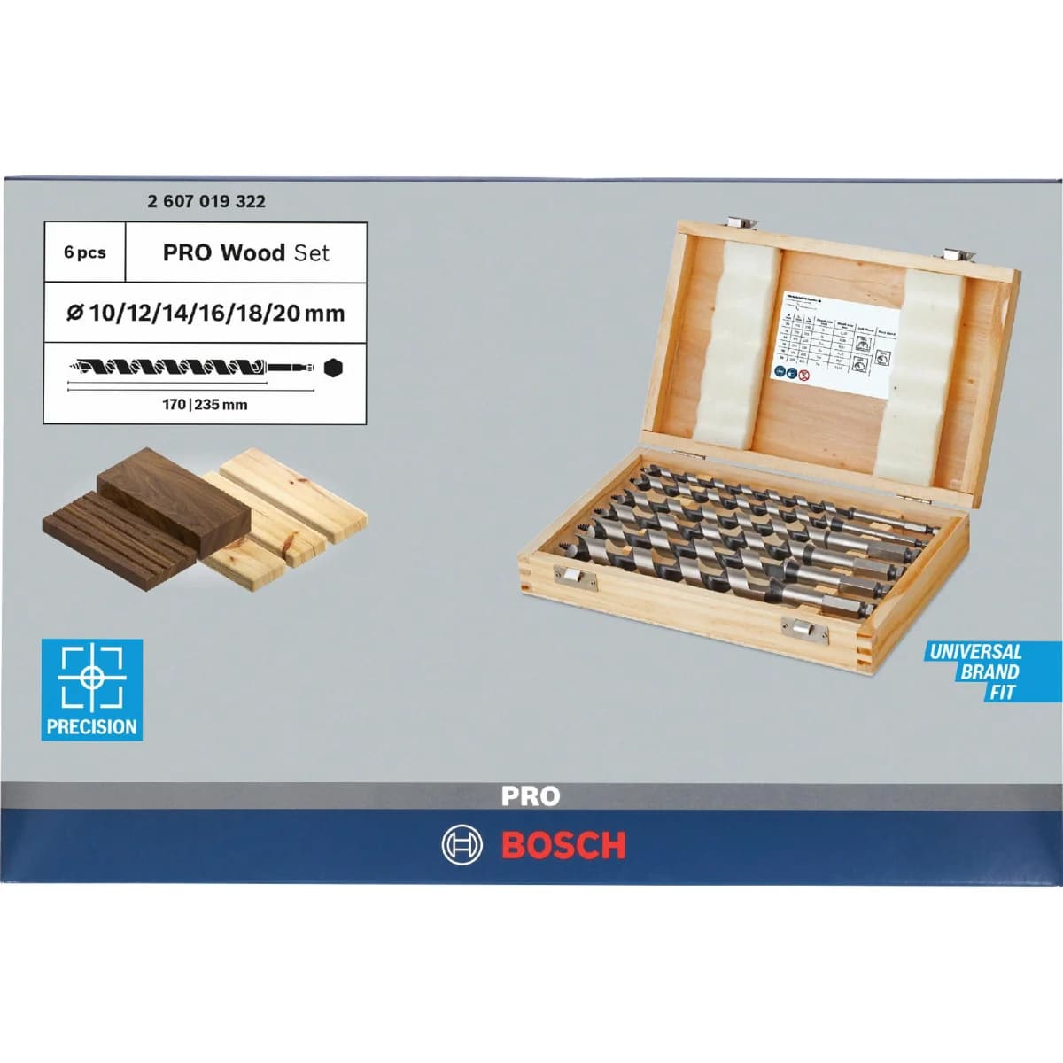 Bosch Auger Set 6 Pcs - 2607019322