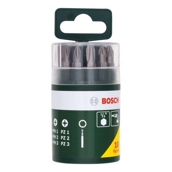 Bosch Conjunto Professional Pontas e Bits 10 Peças - 2607019454