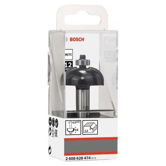 Fresa Bit Cove, R 12, Shank 12 mm refª 2608628474 BOSCH - 2608628474 - Ferramentaspro.pt