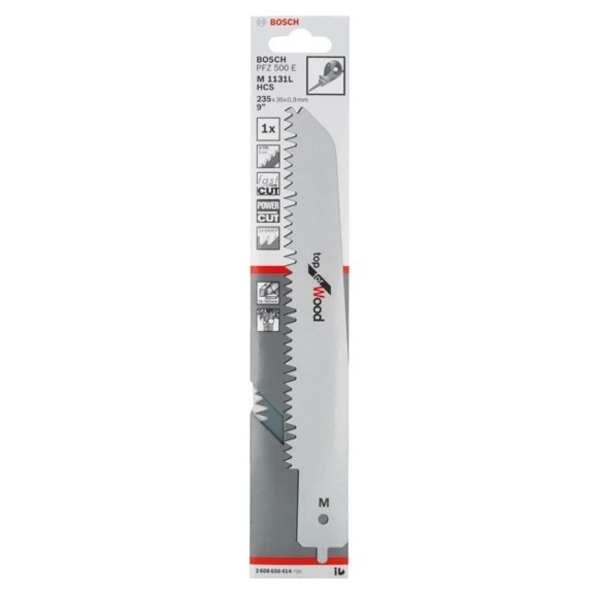 LAMINA SERRA SABRE M 1331 L REF 2.608.650.414 BOSCH - 2.608.650.414 - Ferramentaspro.pt